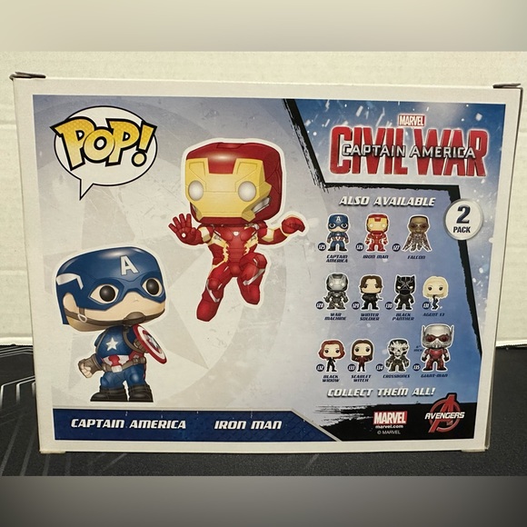 Captain America & Iron Man (Civil War) (Action Pose) (2-Pack) - Picture 3 of 6